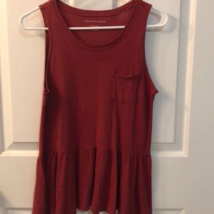 Red America Eagle shirt tank top